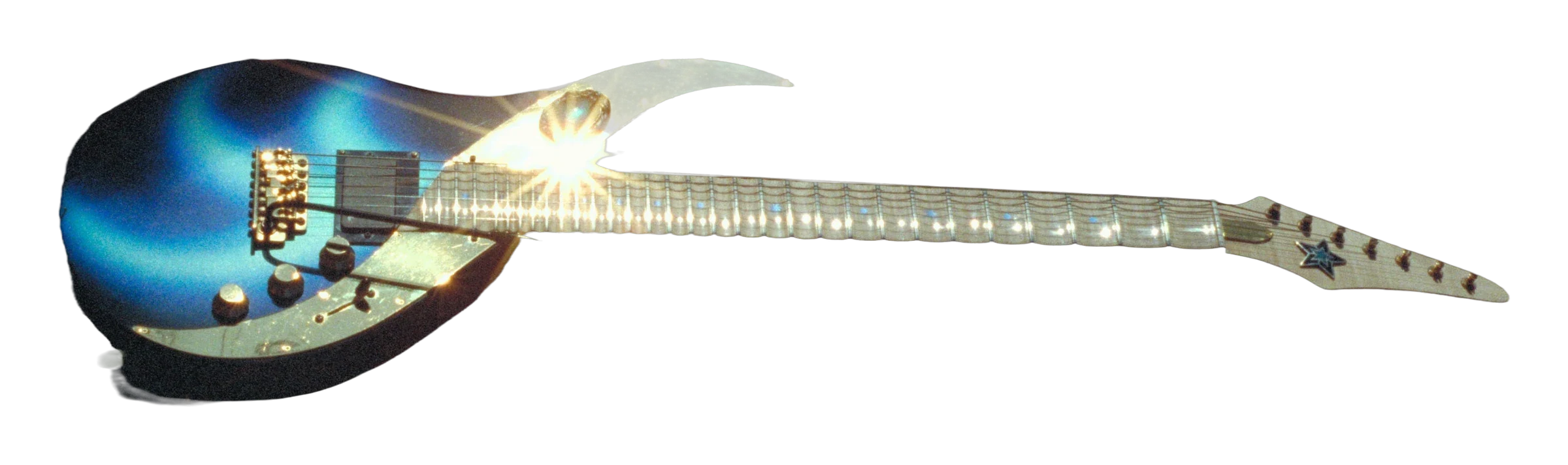 Mighty Wing, Sky Guitar de Uli Jon Roth, recortada sobre fondo oscuro